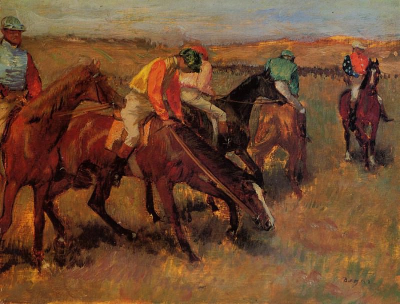 Before the Race. Edgar Degas