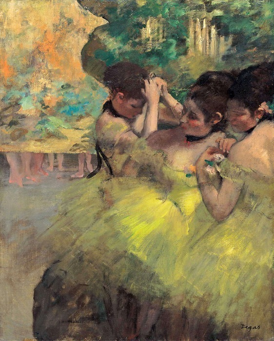Yellow Dancers (In the Wings). Edgar Degas