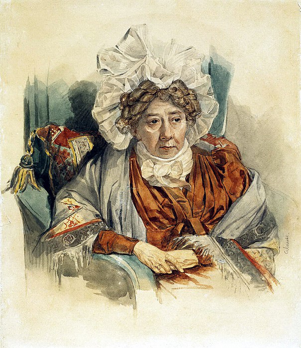 Sokolov, PF. Portrait of Natalia Zagryazhskoy. Hermitage ~ part 11
