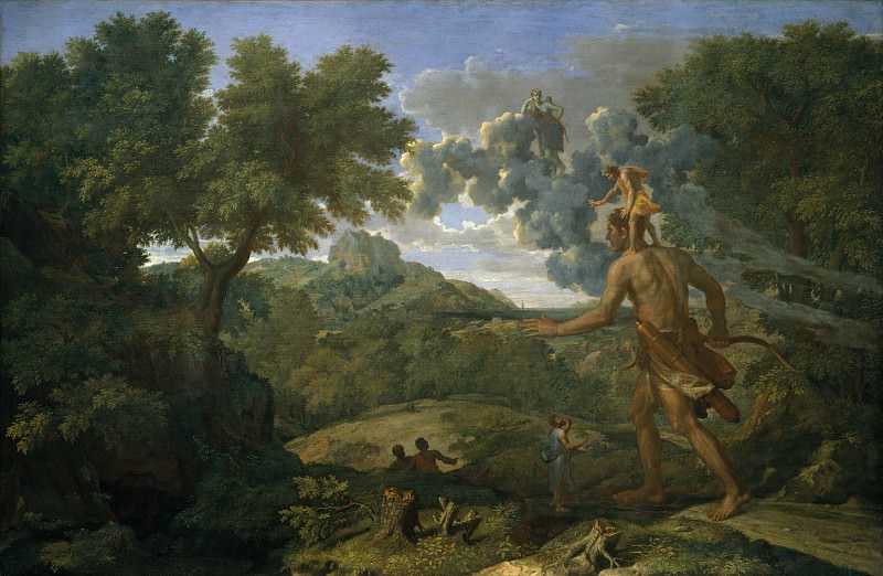 Blind Orion Searching for the Rising Sun. Nicolas Poussin