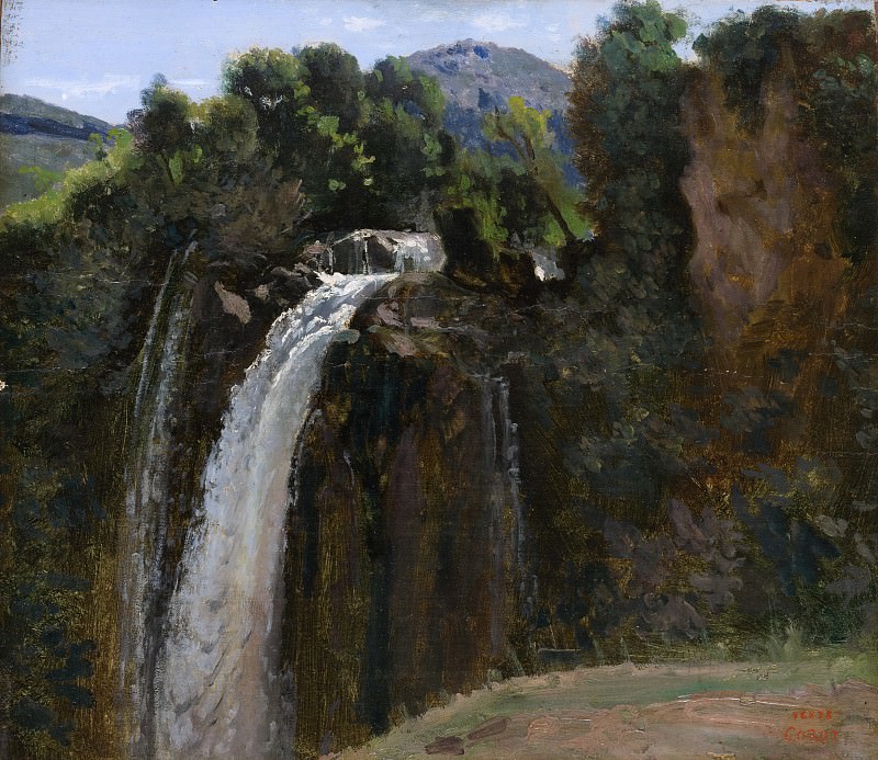 Camille Corot - Waterfall at Terni. Metropolitan Museum: part 3