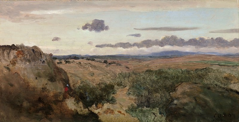 Camille Corot - Mountain Landscape. Metropolitan Museum: part 3