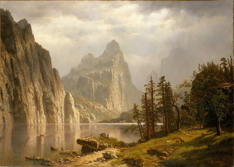 Albert Bierstadt - Merced River, Yosemite Valley. Metropolitan Museum: part 3