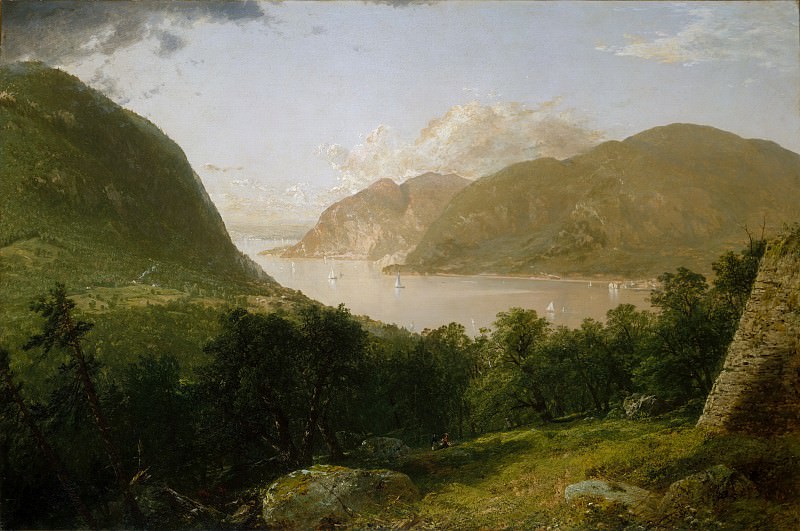 John Frederick Kensett - Hudson River Scene. Metropolitan Museum: part 3