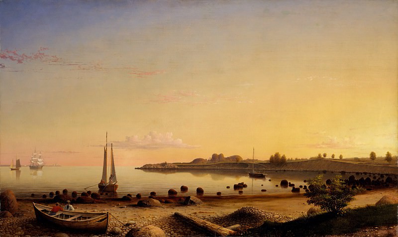Фитц Генри Лейн (1804-1865) - Форт сквозь Гавань Глостера. Музей Метрополитен: часть 3