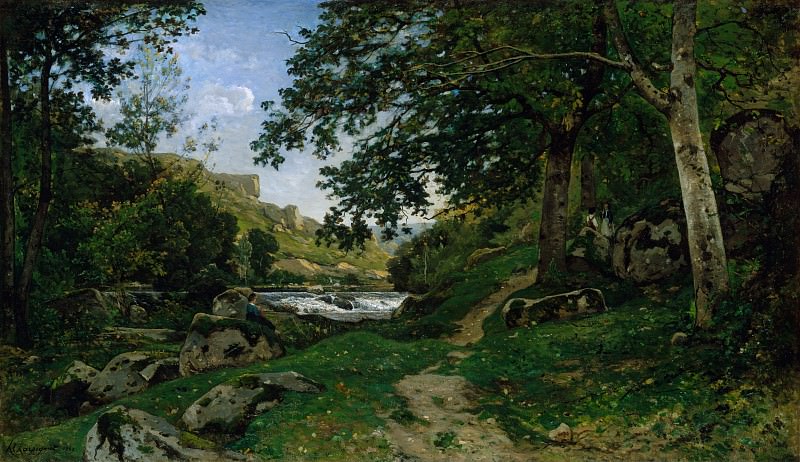 Henri-Joseph Harpignies - The Rocky Path in the Morvan (Chemin des roches dans le Morvan). Metropolitan Museum: part 3