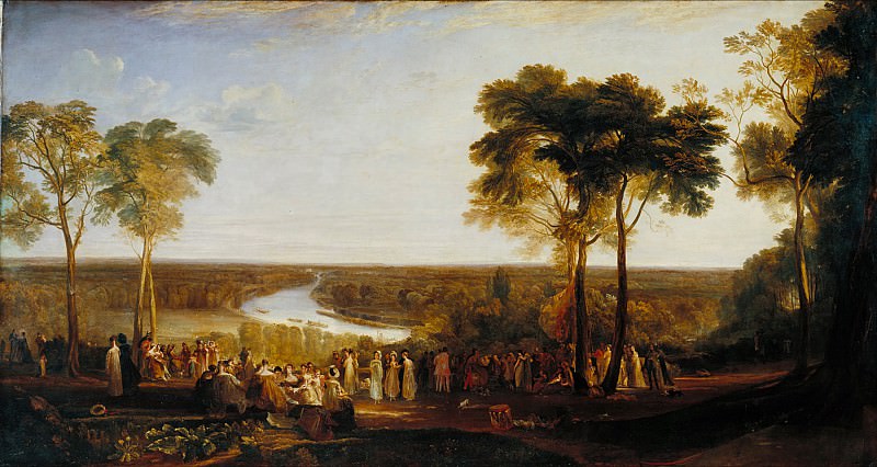 Joseph Mallord William Turner - England: Richmond Hill, on the Prince Regent’s Birthday. Tate Britain (London)