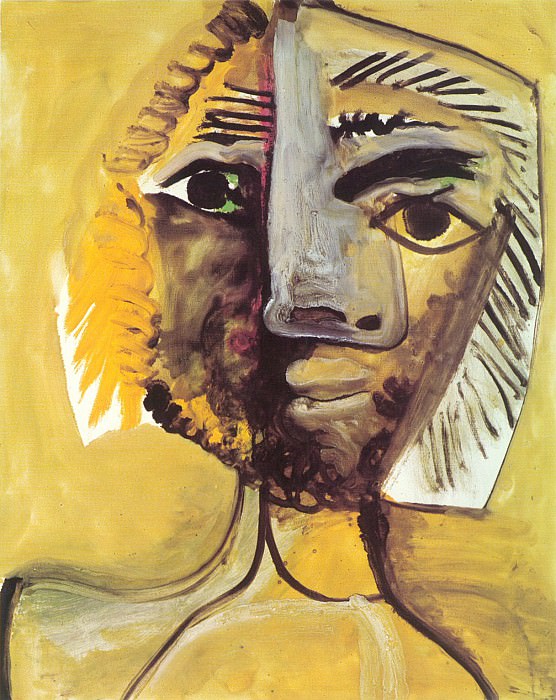 1971 TИte dhomme 8. Пабло Пикассо (1881-1973) Период: 1962-1973