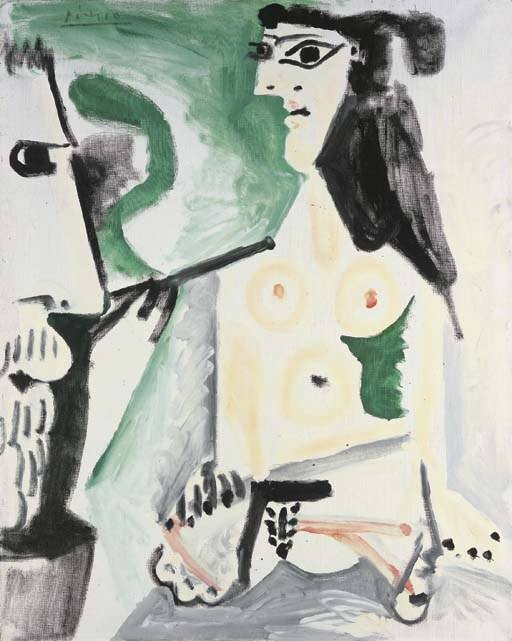 1964 Le peintre et som modКle 7. Pablo Picasso (1881-1973) Period of creation: 1962-1973