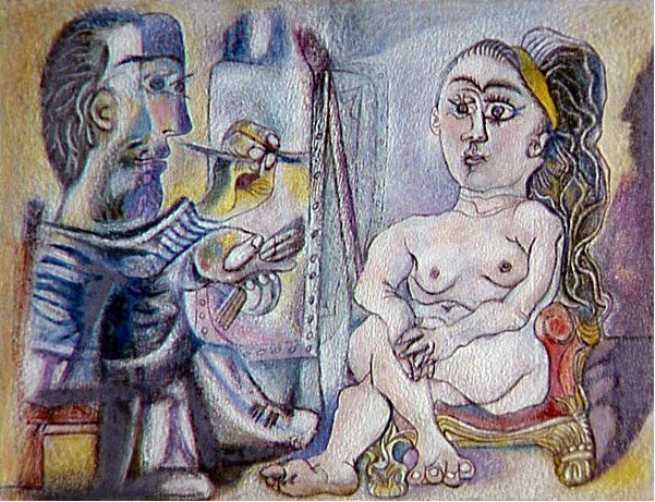 1963 Le peintre et son modКle 6. Пабло Пикассо (1881-1973) Период: 1962-1973