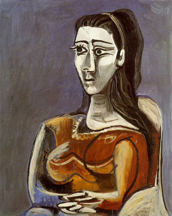 1962 Femme assise dans un fauteuil (Jacqueline). Pablo Picasso (1881-1973) Period of creation: 1962-1973