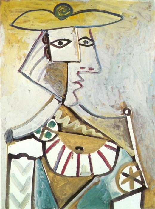 1971 Buste au chapeau 1. Pablo Picasso (1881-1973) Period of creation: 1962-1973