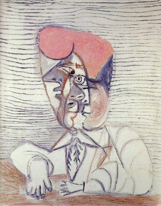 1972 Buste dhomme. Pablo Picasso (1881-1973) Period of creation: 1962-1973
