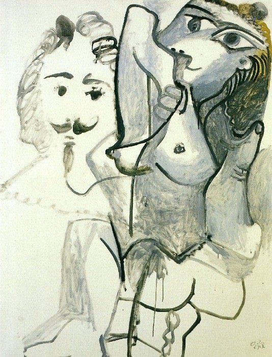 1967 Nu et tИte dhomme. Пабло Пикассо (1881-1973) Период: 1962-1973