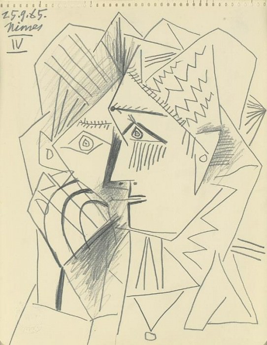 1965 TИte de femme 3. Pablo Picasso (1881-1973) Period of creation: 1962-1973