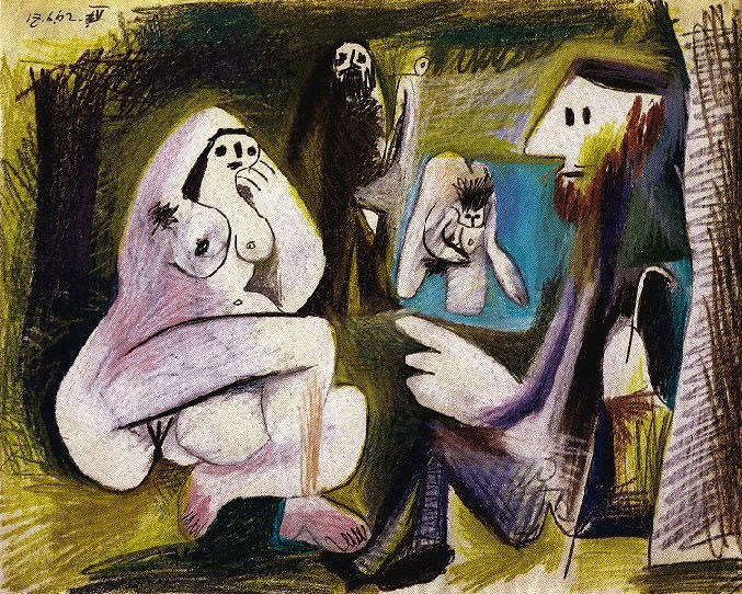 1962 Les dВjeuner sur lherbe V (Manet). Pablo Picasso (1881-1973) Period of creation: 1962-1973