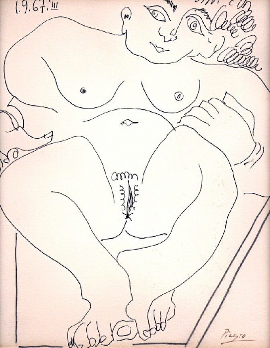 1967 femmes nues. Pablo Picasso (1881-1973) Period of creation: 1962-1973