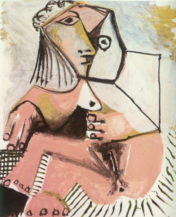 1971 Nue assise 1. Пабло Пикассо (1881-1973) Период: 1962-1973