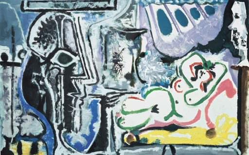 1964 Le peintre et son modКle II. Пабло Пикассо (1881-1973) Период: 1962-1973