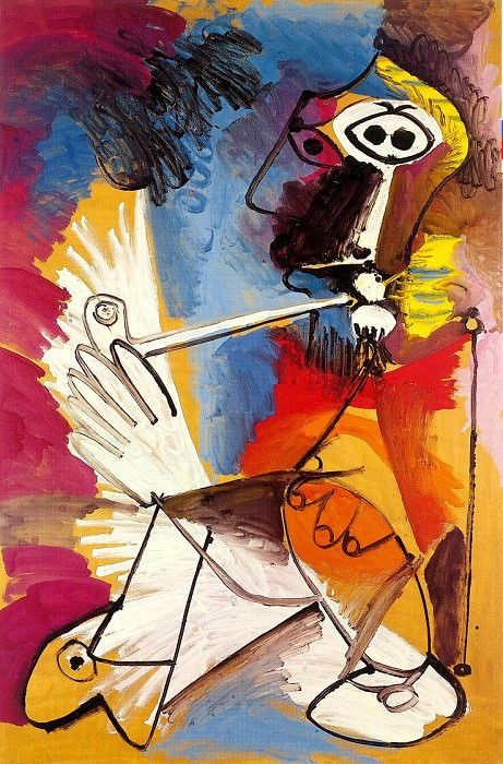 1969 Le fumeur. Pablo Picasso (1881-1973) Period of creation: 1962-1973