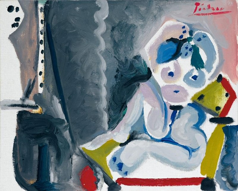 1965 Le peintre et son modКle 2. Пабло Пикассо (1881-1973) Период: 1962-1973