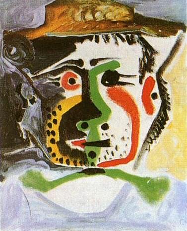 1964 TИte dhomme au chapeau, Pablo Picasso (1881-1973) Period of creation: 1962-1973