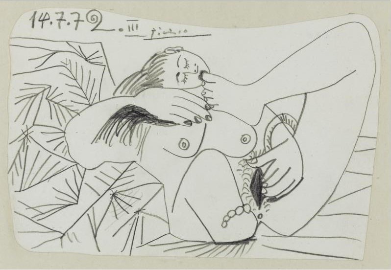 1972 Nu couchВ 2. Пабло Пикассо (1881-1973) Период: 1962-1973