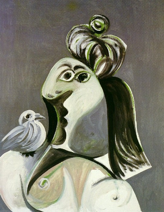 1970 Buste de femme Е loiseau, Пабло Пикассо (1881-1973) Период: 1962-1973