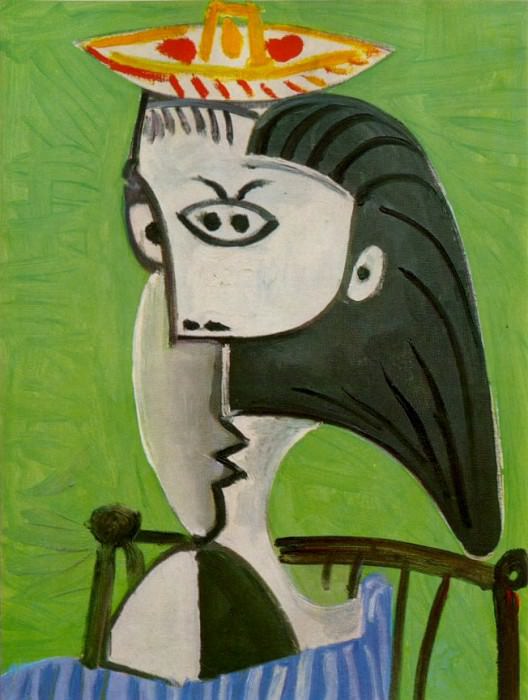 1962 Buste de femme assise. Пабло Пикассо (1881-1973) Период: 1962-1973