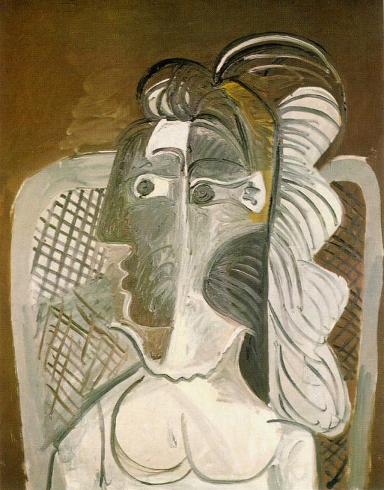 1962 Femme dans un fauteuil. Pablo Picasso (1881-1973) Period of creation: 1962-1973