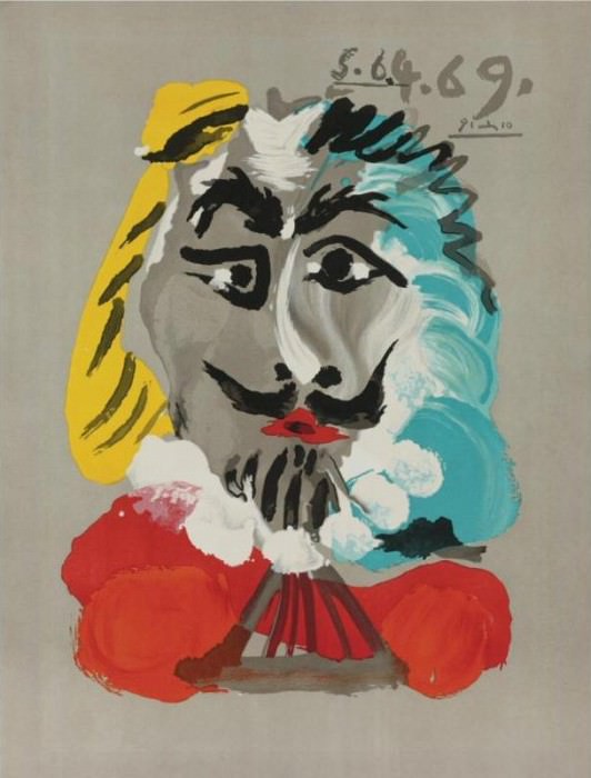1969 TИte dhomme 11. Пабло Пикассо (1881-1973) Период: 1962-1973
