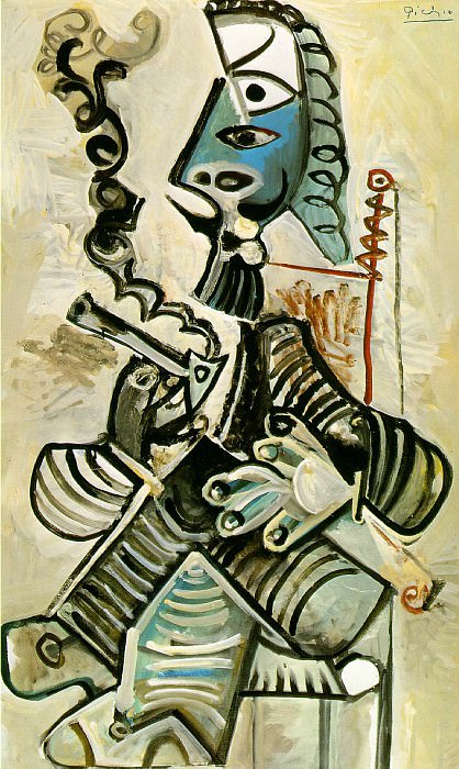 1968 Homme Е la pipe 3. Pablo Picasso (1881-1973) Period of creation: 1962-1973