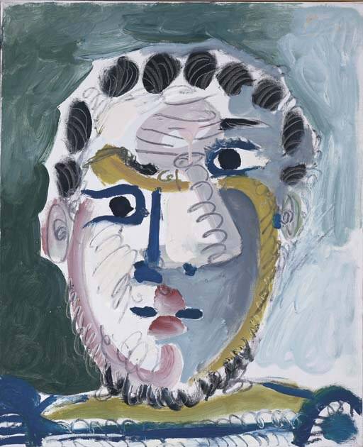 1965 TИte dhomme barbu 2. Пабло Пикассо (1881-1973) Период: 1962-1973