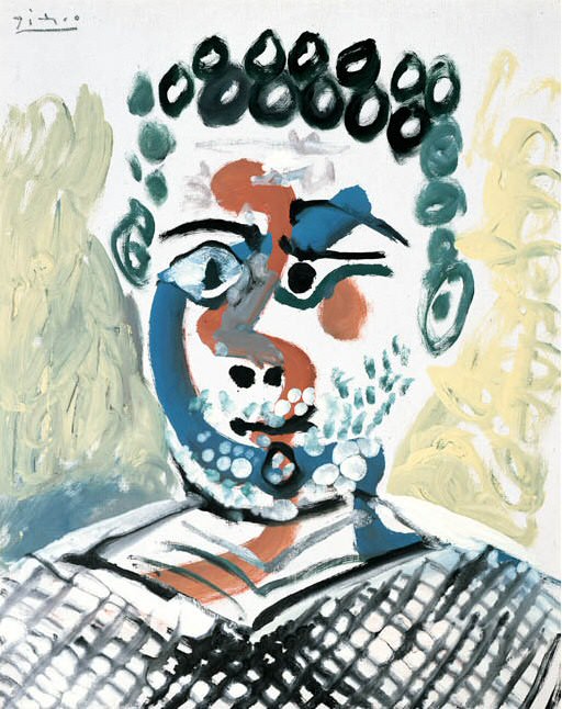 1965 Buste dhomme. Pablo Picasso (1881-1973) Period of creation: 1962-1973
