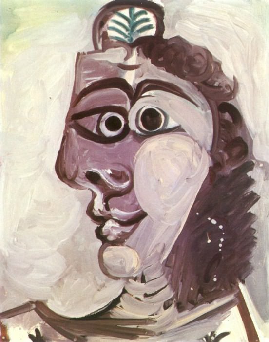 1971 TИte de femme 2. Pablo Picasso (1881-1973) Period of creation: 1962-1973
