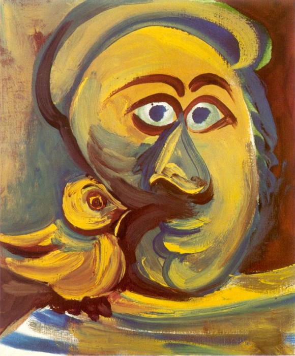 1971 TИte Е loiseau II. Пабло Пикассо (1881-1973) Период: 1962-1973