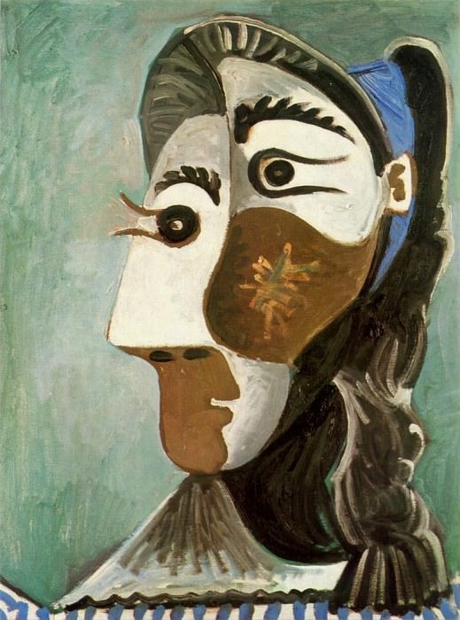 1962 TИte de femme 6. Пабло Пикассо (1881-1973) Период: 1962-1973