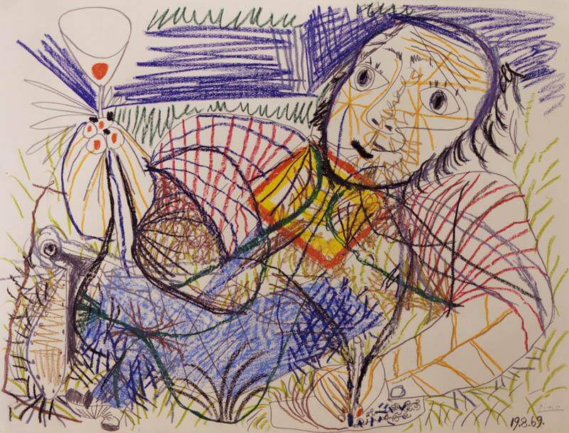 1969 Homme Е la coupe. Pablo Picasso (1881-1973) Period of creation: 1962-1973