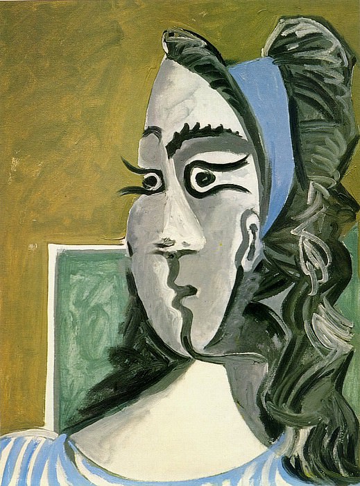 1962 TИte de femme (Jacqueline) I. Пабло Пикассо (1881-1973) Период: 1962-1973