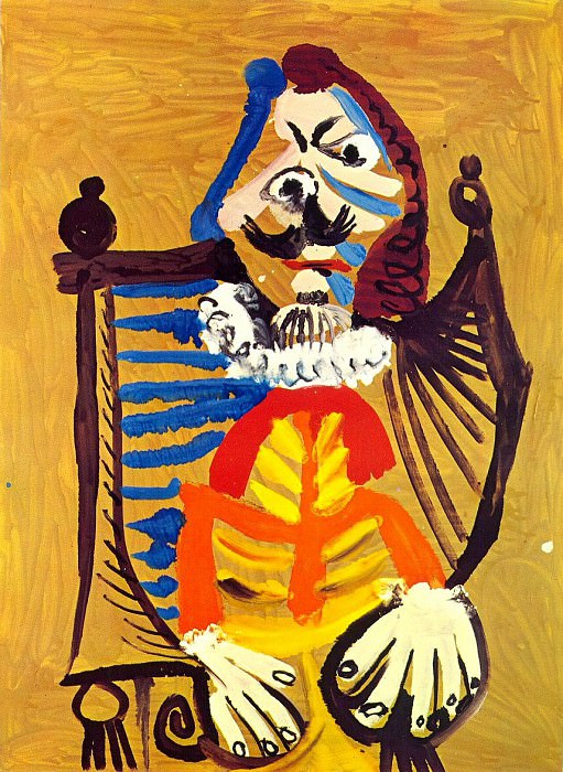 1969 Homme dans un fauteuil 3. Pablo Picasso (1881-1973) Period of creation: 1962-1973