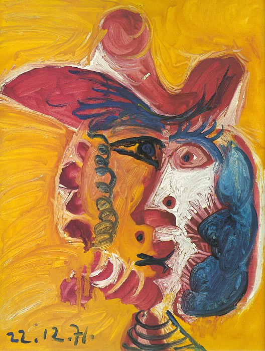 1971 TИte dhomme 93. Пабло Пикассо (1881-1973) Период: 1962-1973