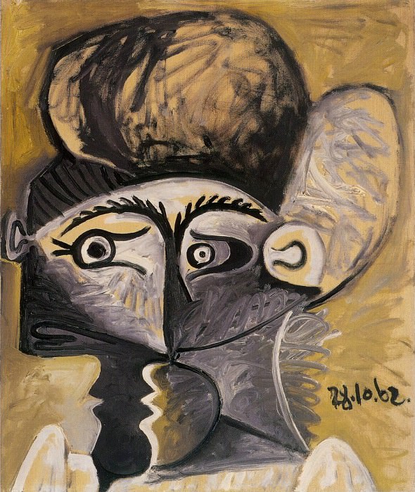 1962 TИte de femme 8. Pablo Picasso (1881-1973) Period of creation: 1962-1973