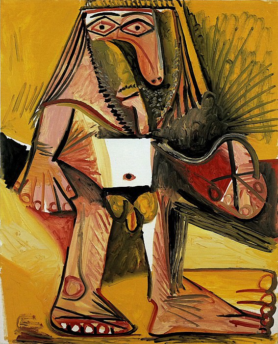 1971 Homme nu debout. Пабло Пикассо (1881-1973) Период: 1962-1973