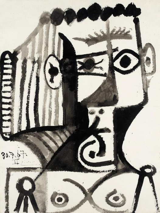 1967 Buste de femme. Pablo Picasso (1881-1973) Period of creation: 1962-1973