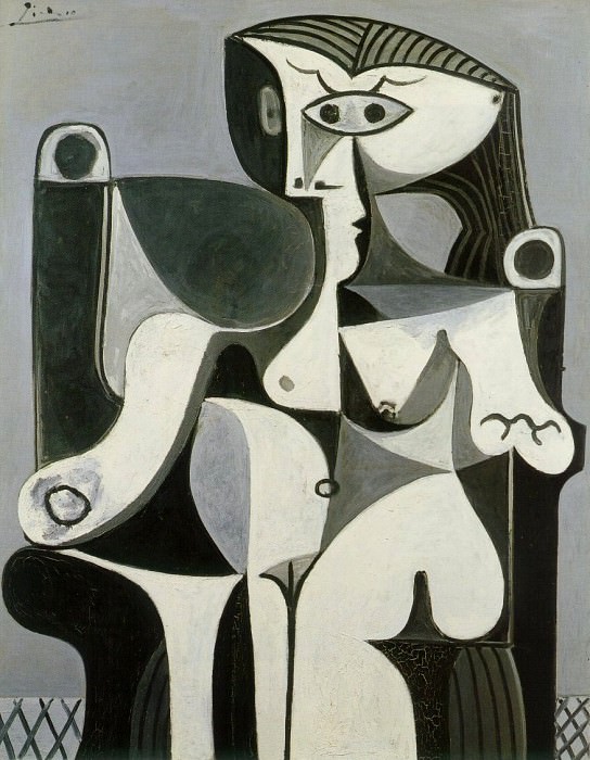 1962 Femme assise (Jacqueline). Пабло Пикассо (1881-1973) Период: 1962-1973