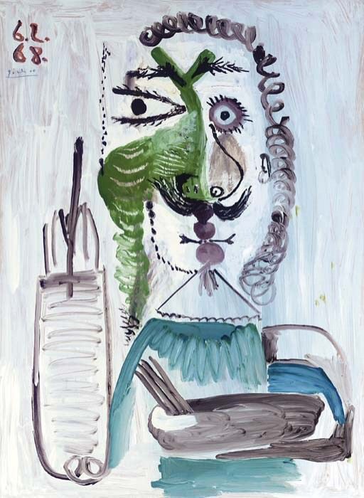 1968 Le peintre. Pablo Picasso (1881-1973) Period of creation: 1962-1973