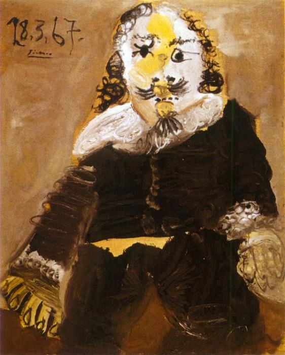 1967 Mousquetaire assis (Domenico Theotocopulos van Rijn da Silva). Pablo Picasso (1881-1973) Period of creation: 1962-1973