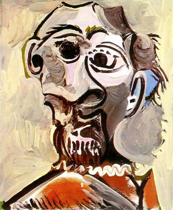 1969 TИte dhomme 3. Пабло Пикассо (1881-1973) Период: 1962-1973