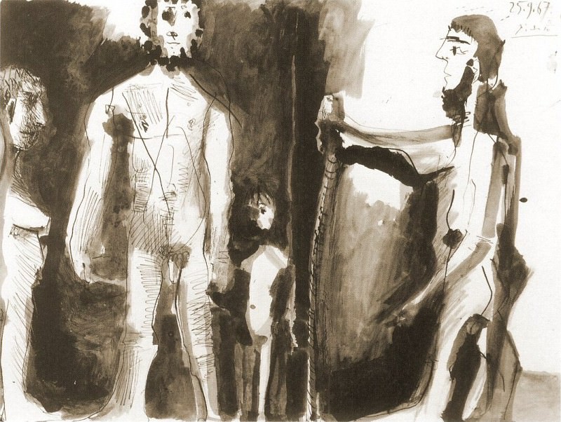1967 Quatre personnages nus. Pablo Picasso (1881-1973) Period of creation: 1962-1973