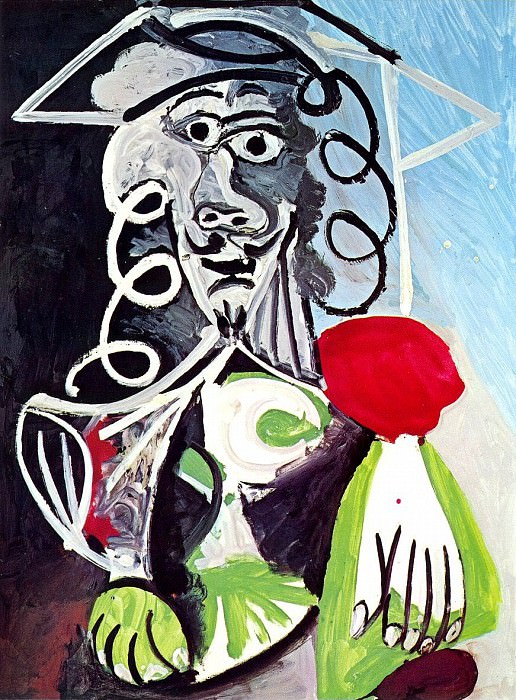 1969 Buste dhomme 6. Pablo Picasso (1881-1973) Period of creation: 1962-1973
